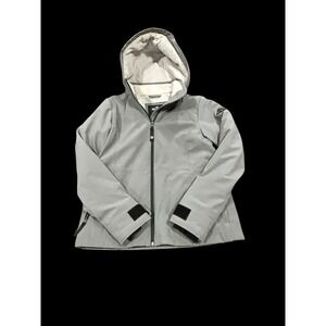 Hollister California All Weather Jacket Women's Medium Grey Hooded Winter Coat